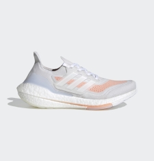 ADIDAS ULTRA BOOST 21 CRYSTAL CLOUD WHITE / GLOW PINK