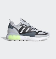 ADIDAS ZX 2K BOOST CLEAR GREY CORE BLACK GRANITE