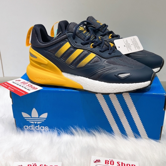 ADIDAS ZX 2K BOOST CREW BLUE YELLOW CORE BLACK
