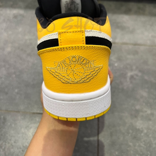 NIKE AIR JORDAN 1 LOW 'LAKERS' YELLOW WHITE BLACK PURPLE