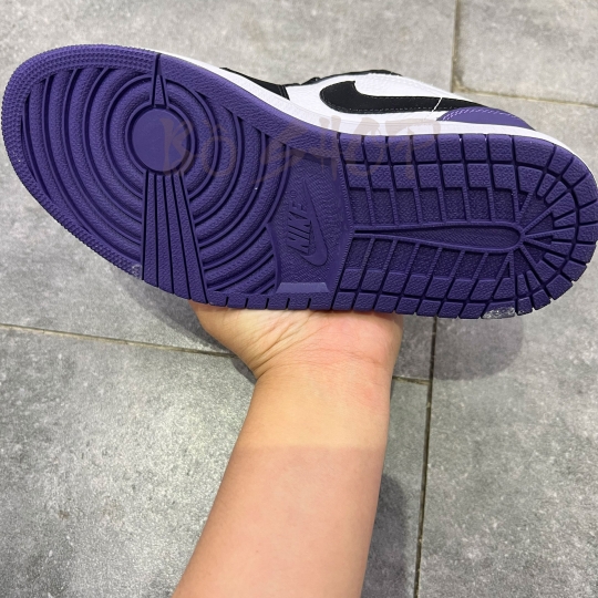 NIKE AIR JORDAN 1 LOW 'COURT' PURPLE BLACK