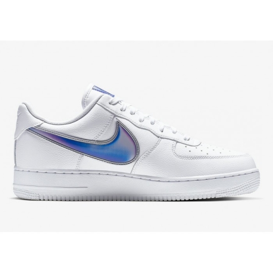 NIKE AIR FORCE 1 LOW WHITE SWOOSH PURPLE