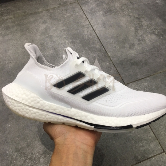 ADIDAS ULTRA BOOST 21 WHITE STRIPES BLACK