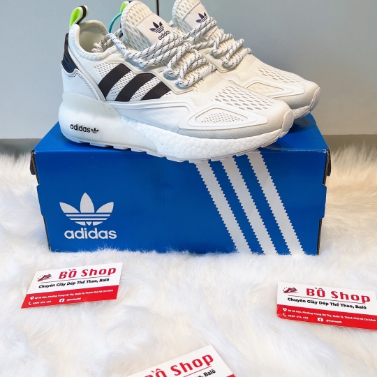 ADIDAS ZX 2K BOOST CREAM BLACK & WHITE