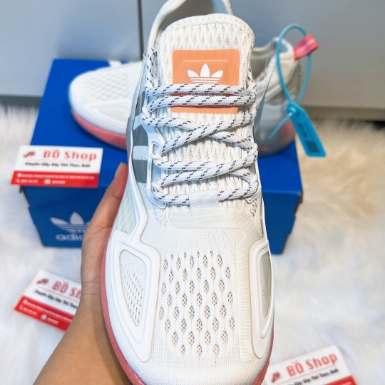 ADIDAS ZX 2K BOOST CREAM WHITE ORANGE