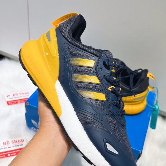 ADIDAS ZX 2K BOOST CREW BLUE YELLOW CORE BLACK