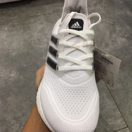 ADIDAS ULTRA BOOST 21 WHITE STRIPES BLACK
