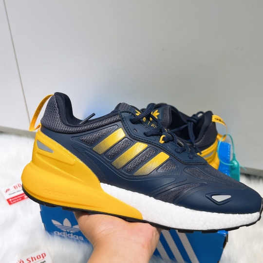 ADIDAS ZX 2K BOOST CREW BLUE YELLOW CORE BLACK