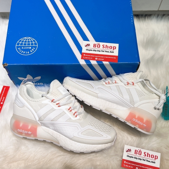 ADIDAS ZX 2K BOOST CLOUD WHITE SUPPLIER COLOUR