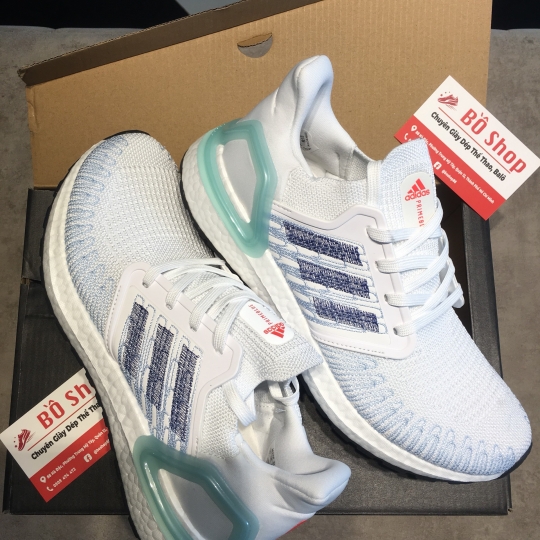 ADIDAS ULTRA BOOST 20 CLOUD WHITE / EASY BLUE