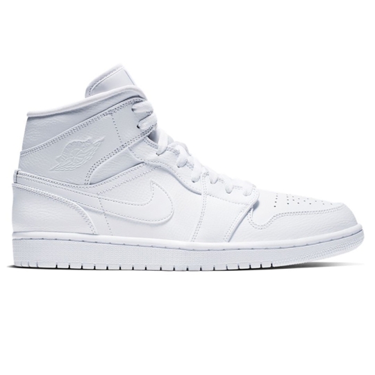 NIKE AIR JORDAN 1 MID TRIPLE WHITE