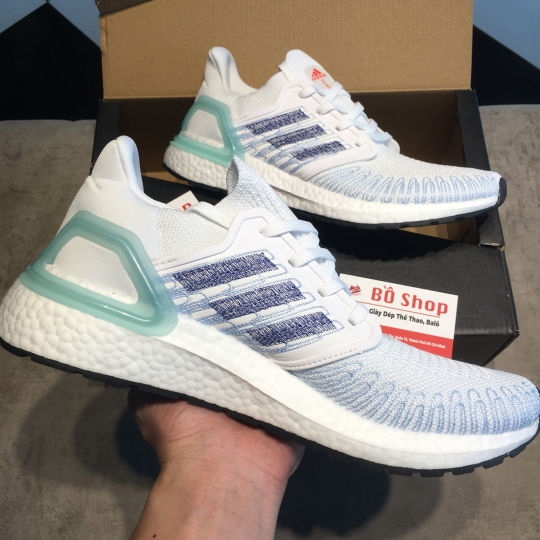 ADIDAS ULTRA BOOST 20 CLOUD WHITE / EASY BLUE