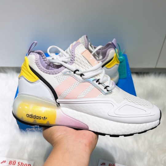 ADIDAS ZX 2K BOOST CLOUD WHITE PINK TINT
