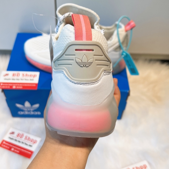 ADIDAS ZX 2K BOOST CREAM WHITE ORANGE
