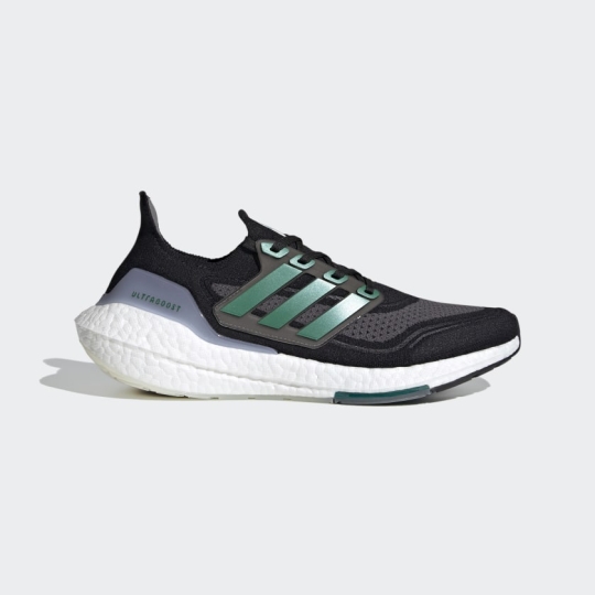 ADIDAS ULTRA BOOST 21 CORE BLACK / SUB GREEN