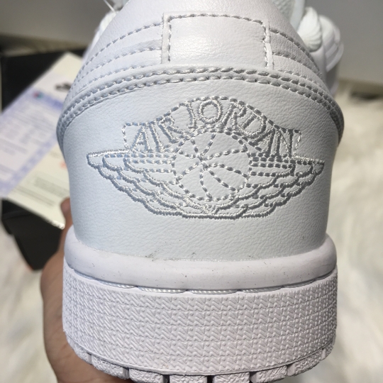 NIKE AIR JORDAN 1 LOW TRIPLE WHITE 11