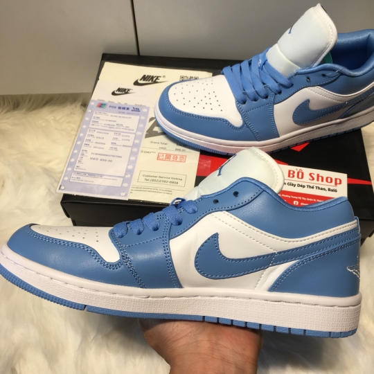NIKE AIR JORDAN 1 LOW 'UNC' BLUE