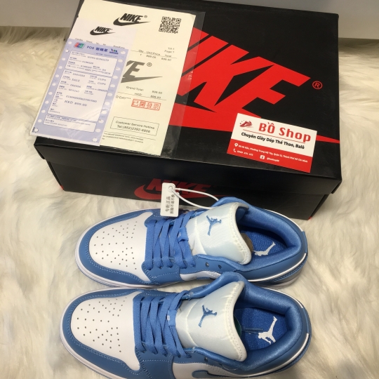 NIKE AIR JORDAN 1 LOW 'UNC' BLUE
