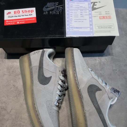 NIKE AIR FORCE 1 'REIGNING CHAMP' DA LỘN XÁM NAM