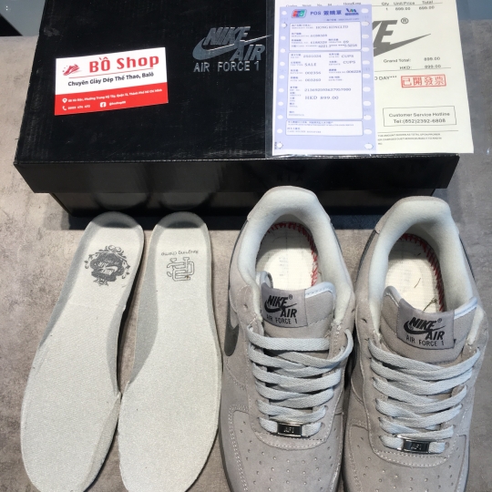 NIKE AIR FORCE 1 'REIGNING CHAMP' DA LỘN XÁM NAM