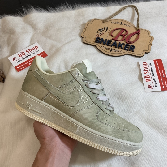NIKE AIR FORCE 1 LOW 'NAI-KE OLIVE CANVAS'