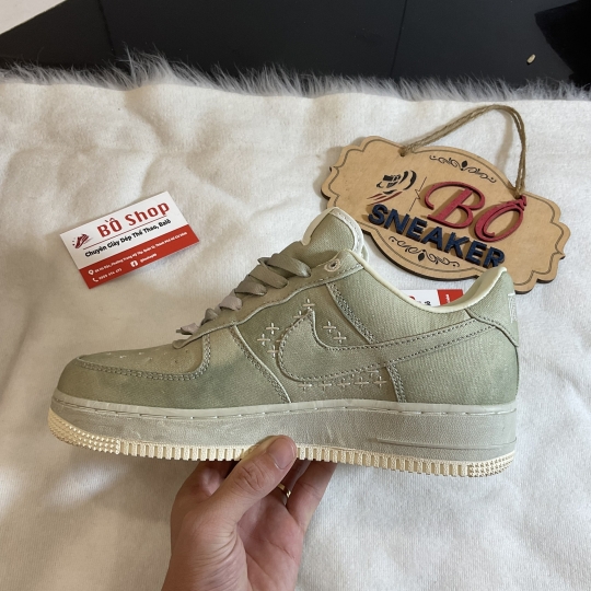NIKE AIR FORCE 1 LOW 'NAI-KE OLIVE CANVAS'