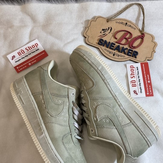 NIKE AIR FORCE 1 LOW 'NAI-KE OLIVE CANVAS'
