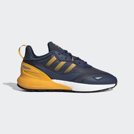 ADIDAS ZX 2K BOOST CREW BLUE YELLOW CORE BLACK